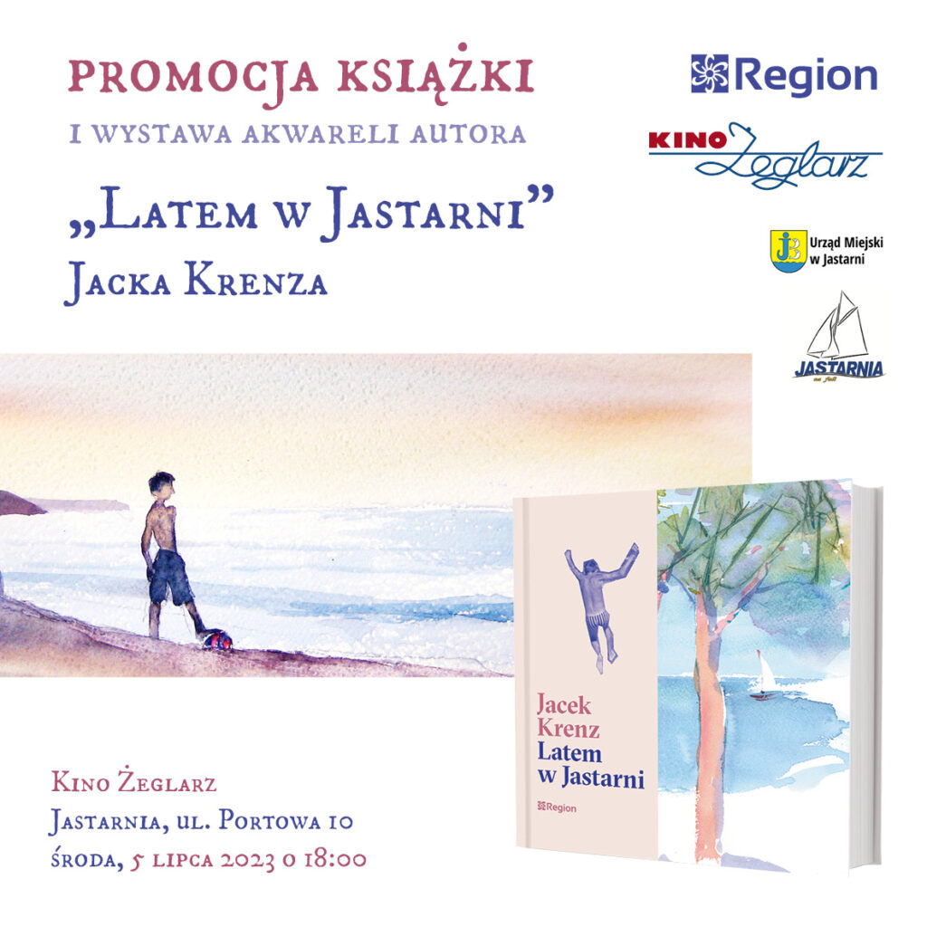 Promocja książki Latem w Jastarni lipiec kino żeglarz Jastarnia