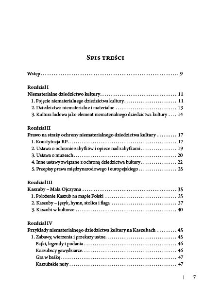 Ochrona niematerialnego dziedzictwa kultury na przykładzie Kaszub